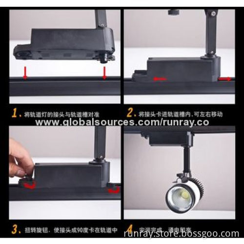 20W COB LED Track Light, Epistar Chip/CE Mark/3-year Warranty/4-line, 85 to 265V AC